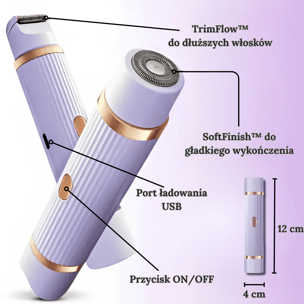 LumiSoft - Golarka Precyzyjna 2w1 do Ciała i Twarzy